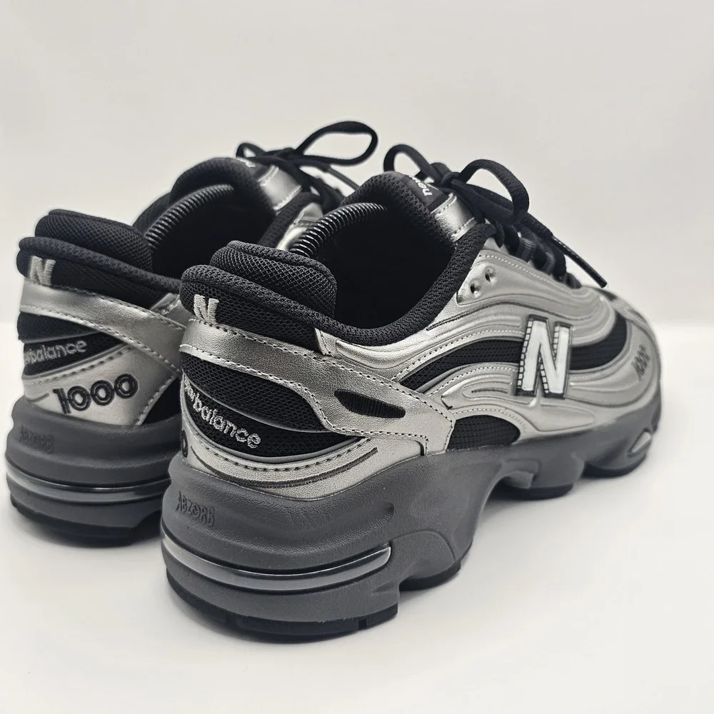 New Balance 1000 Mens Size 10D  Grey Day 2025 Silver/Black Sneaker M1000EGR